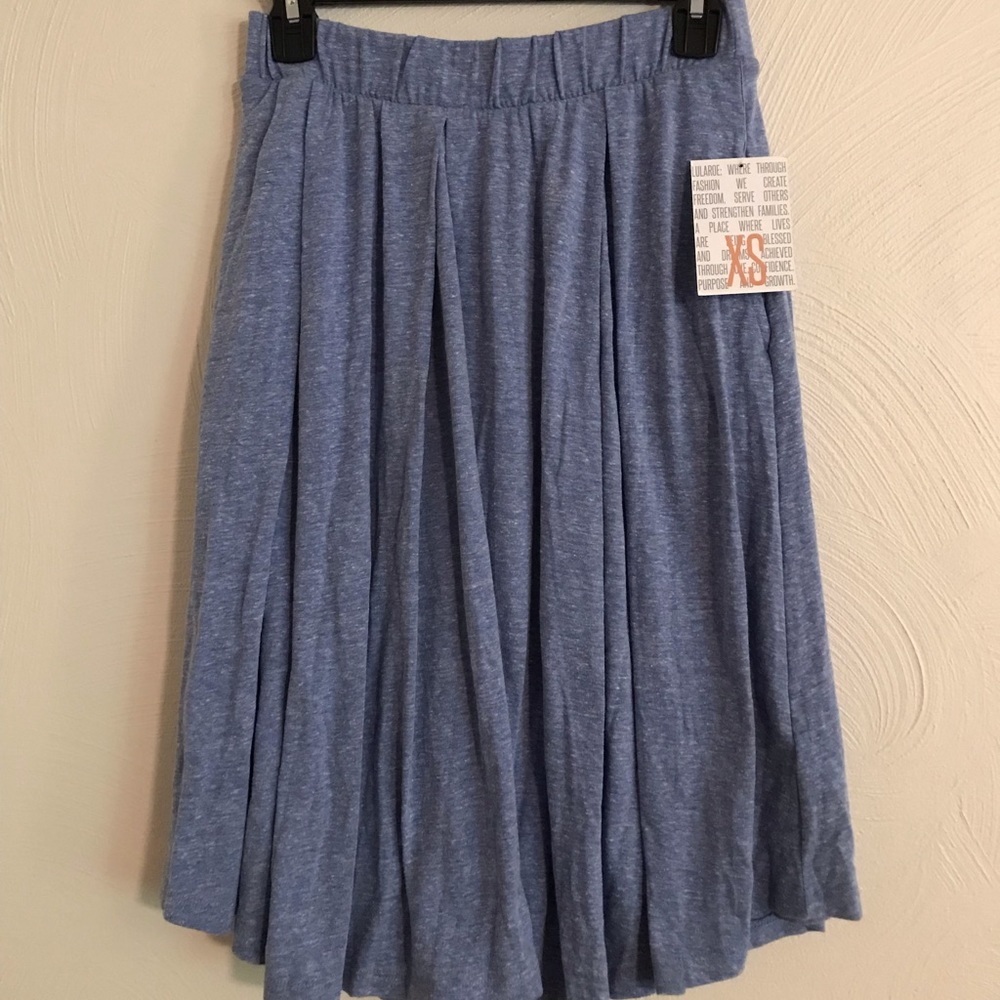 Lularoe Heathered Blue Madison Skirt